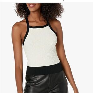 NWT - Club Monaco Black and White Halter Top